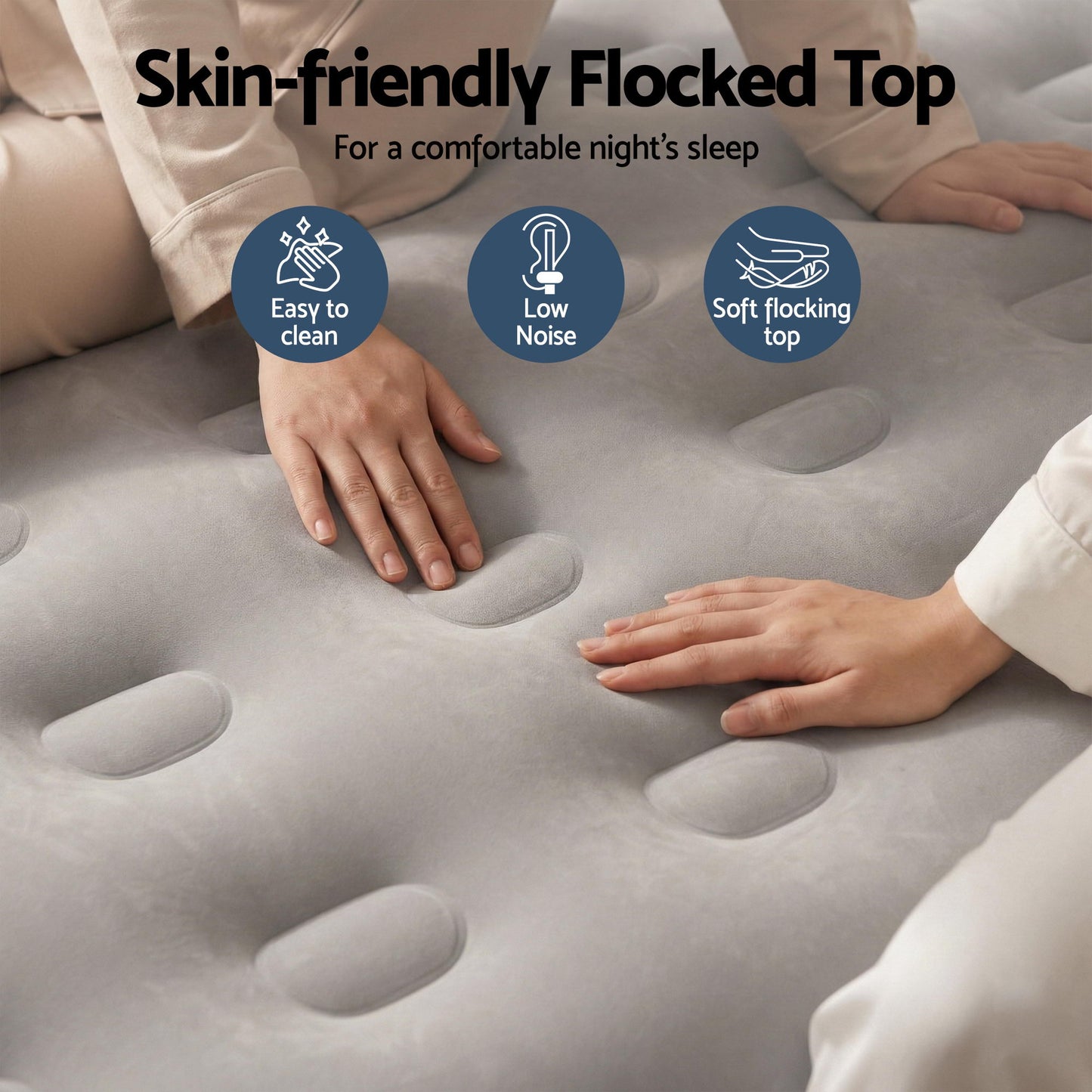 Weisshorn Air Mattress Queen Inflatable Bed 46cm Air bed Cube