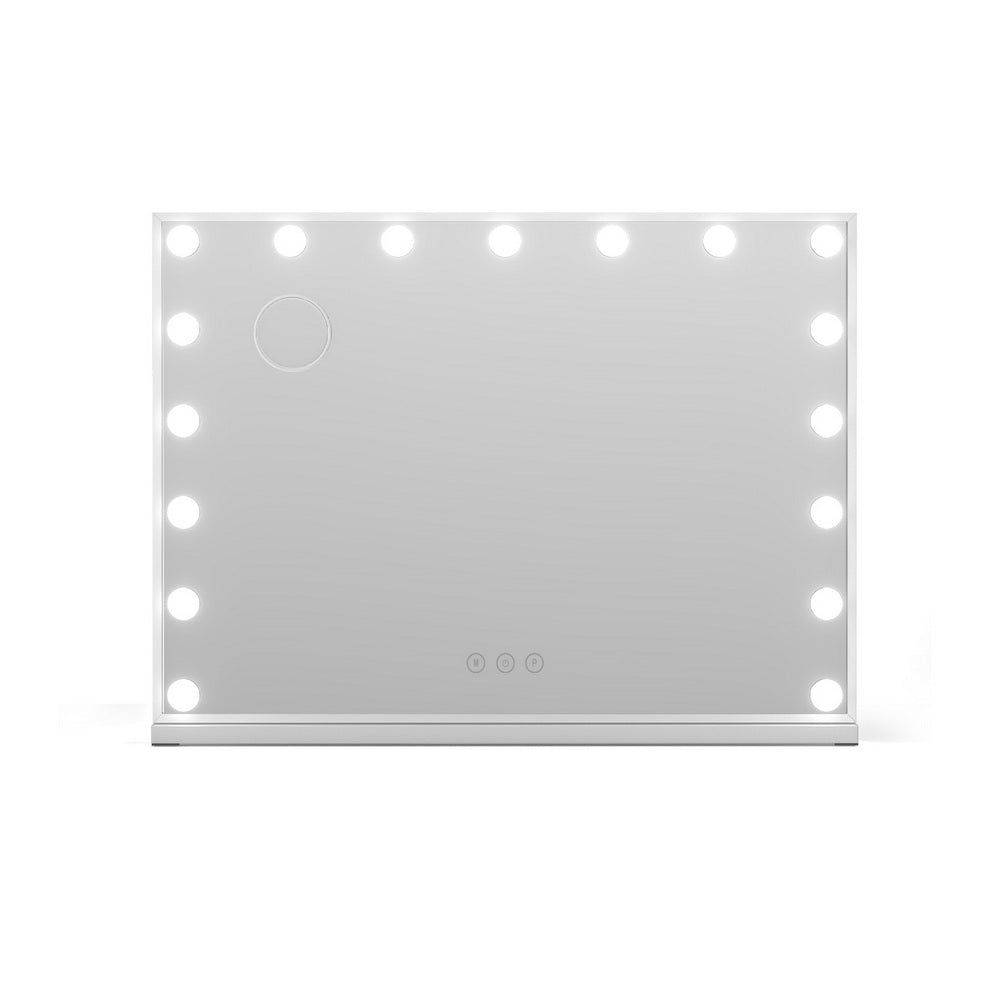 Embellir Makeup Mirror 80x58cm Hollywood Vanity with LED Light Tabletop Wall