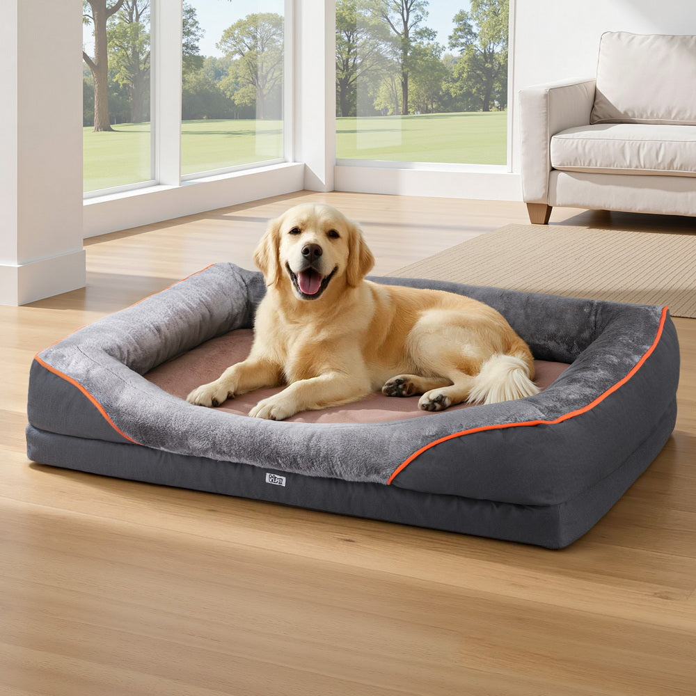 i.Pet Pet Bed Orthopedic Washable Dog Bed Plush Fleece Sofa Cushion Mat