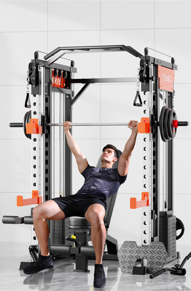 SmartFit M1 Max 130kg Pin Loaded Multi Functional Training Smith Machine Home Gym Power Rack Machine