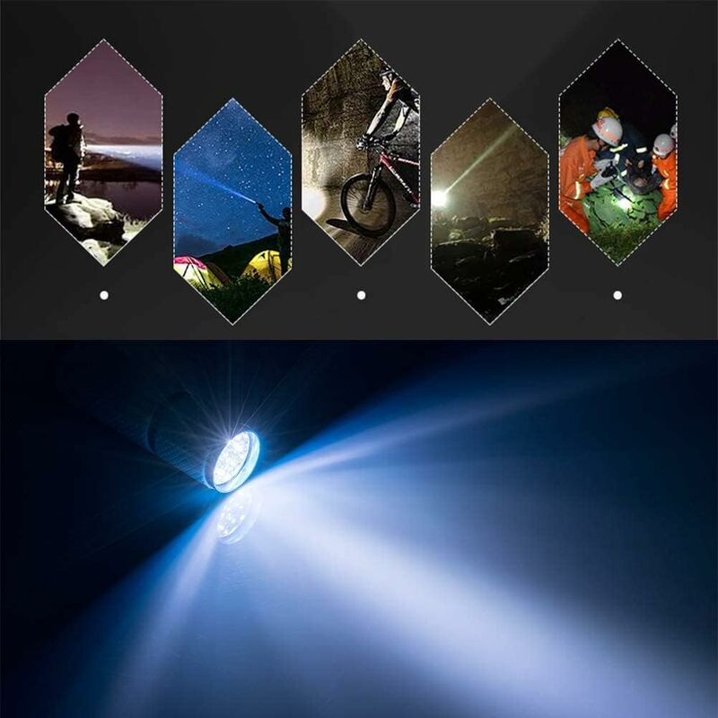 4 pcs Mini Flashlight, LED Torch, Kids Flashlight With Fluorescent Handle For Camping Reading Walking Hiking Working