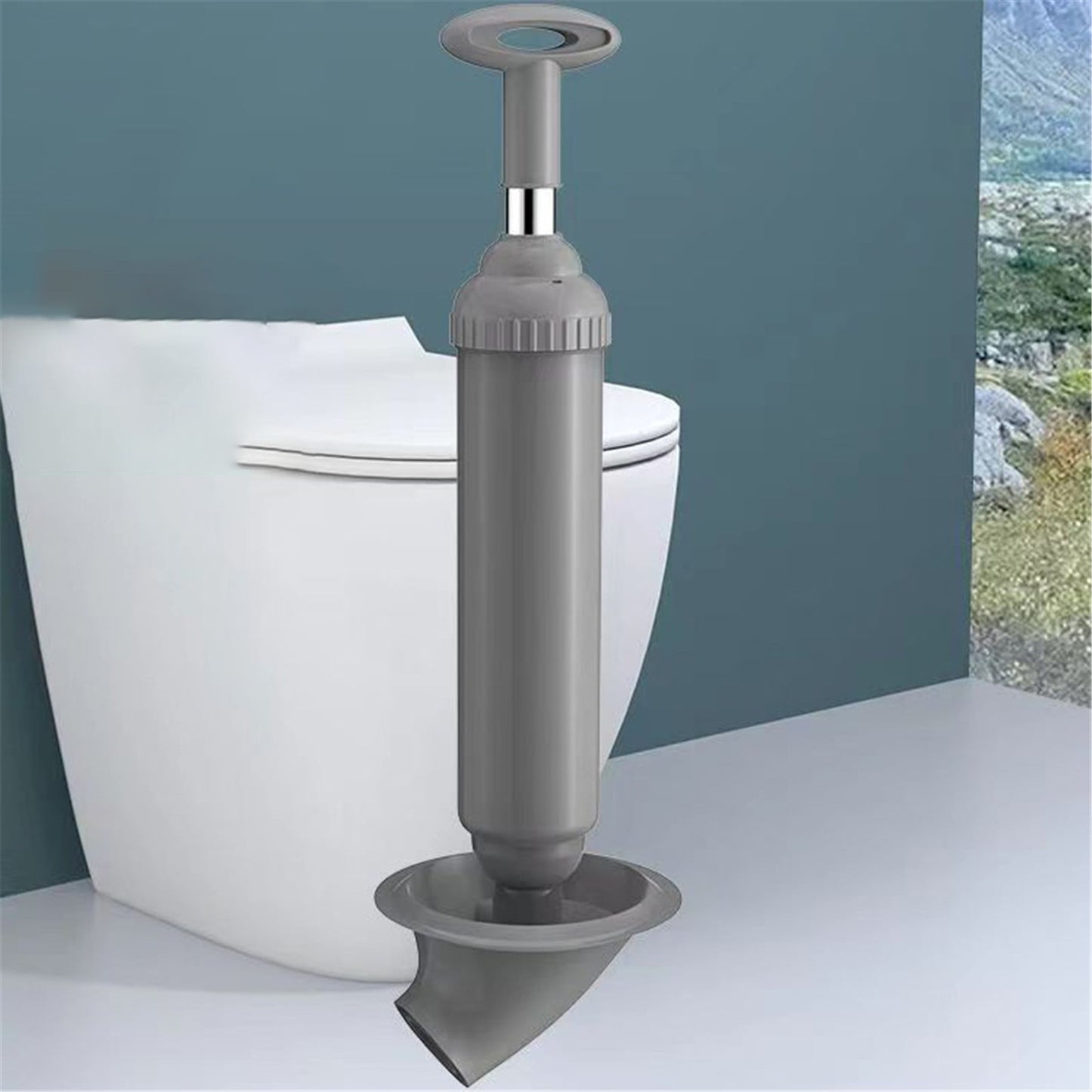 Toilet Plunger, Powerful Toilet Plunger, Heavy Duty High Pressure Thrust Plunge, Remover Tool to Unblock Toilet Blockage, All Purpose Power Plungers for Bathrooms Cleaning (Green/1 Pcs) 18.8x5.11 18.8" x 5.11" Green
