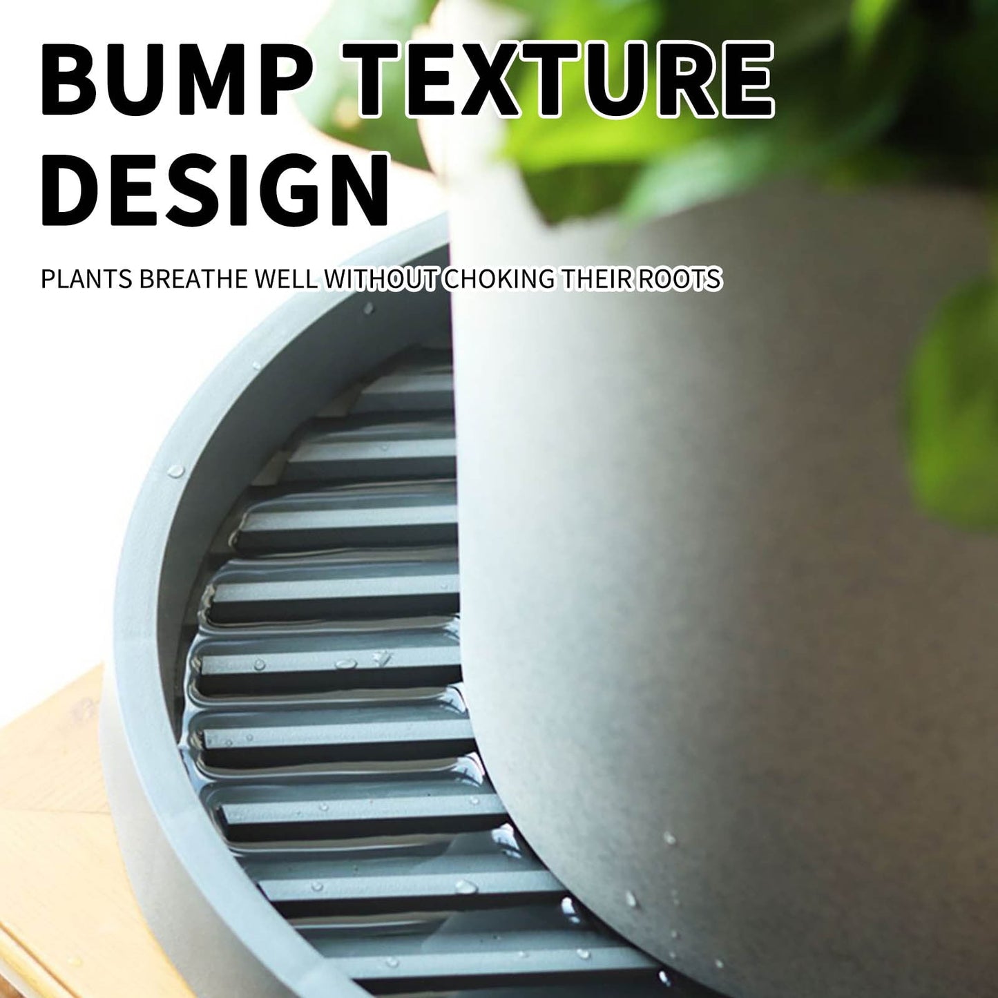 Universal Plunger Tray and Mat,Toilet Plunger Holder with Drip Tray,Quick Air Drying for Bathroom and Kitchen,Thick Plastic Plant Saucer for Indoor Outdoor Potted Plants Black