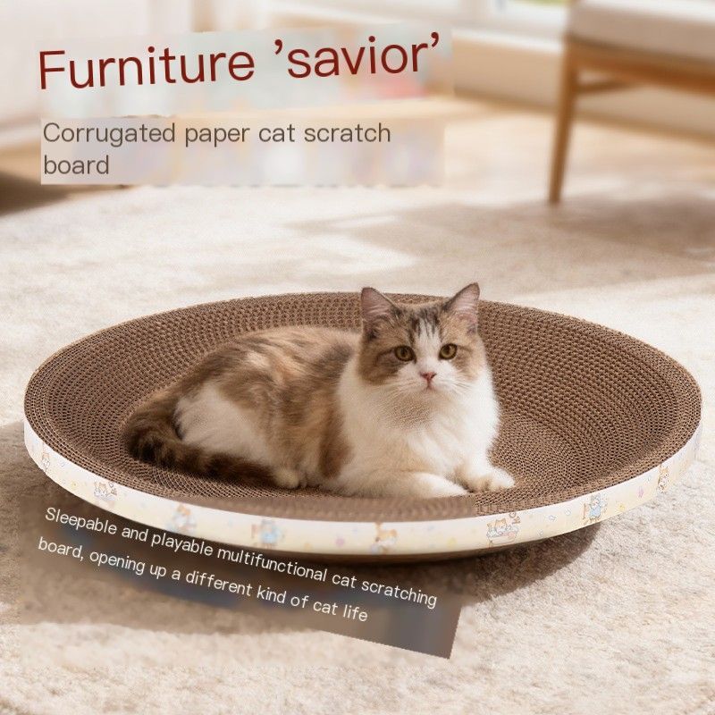 CatRoundPaw-ShapedLitterBox-Diameter:35cm(ThinStyle)