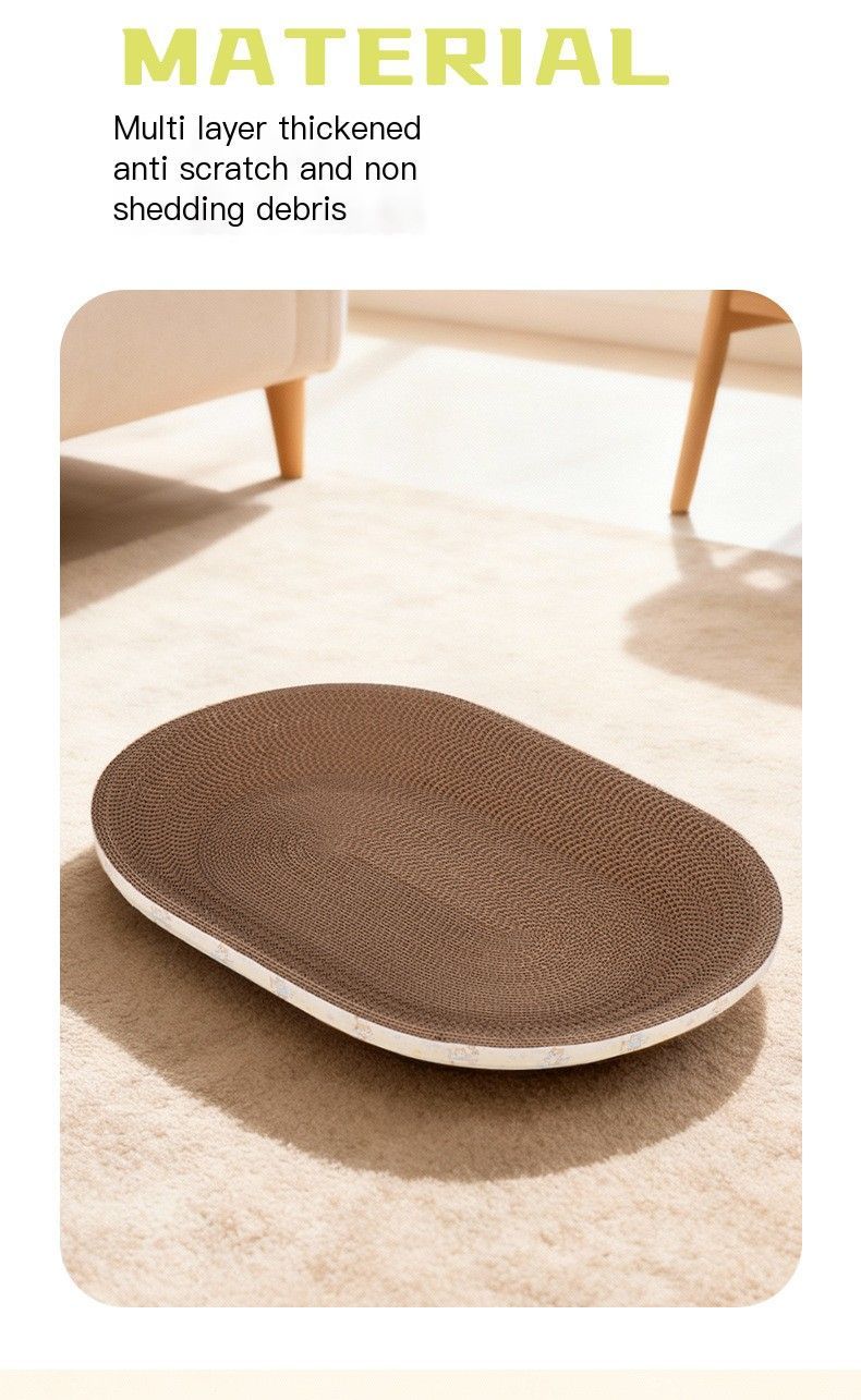 CatScratcher,OvalShape,MediumSize47x32-ThinStyle