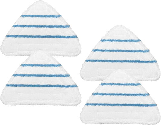 4 Pack Reusable Mop Pads Compatible with True & Tidy STM-500, STM-700 Steam Mops, Refills for Turonic ST3 Steam Mop Microfiber Washable Pads, Cloths for Floor Cleaning, Scrubbing and Floor Caring