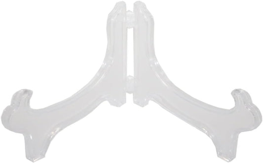 Display Stand Easel Bowl Stand for Display Large Deep Bowls, Platters and Deep Dishes Clear