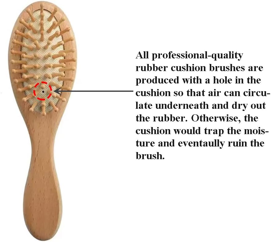 Baby Hair Brush and Comb Set for Newborn| Natural Wooden Hairbrush with Soft Goat Bristles, Pear Wood Comb and Wooden Massage Brush for Infant, Toddler, Kids