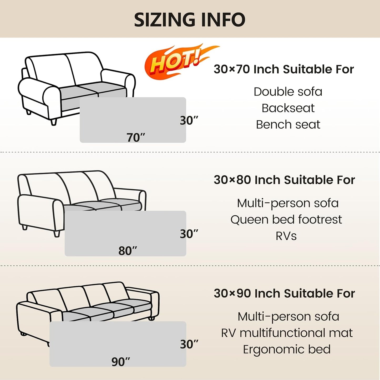 3X Stronger Waterproof Pet Blanket, Scratch Proof Furniture Protector for Dogs Cats, Reversible Cover 30x70 Inch, Dark Grey/Light Grey Beige Inch (Pack of 1)