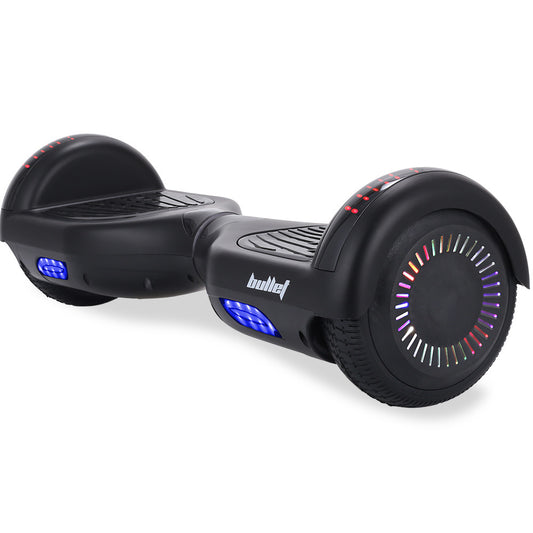 BULLET SX-2000 Hoverboard Scooter, 500W Brushless, UL Certified, AU Compliant, Superior Self Balancing System, LED Lights, Black