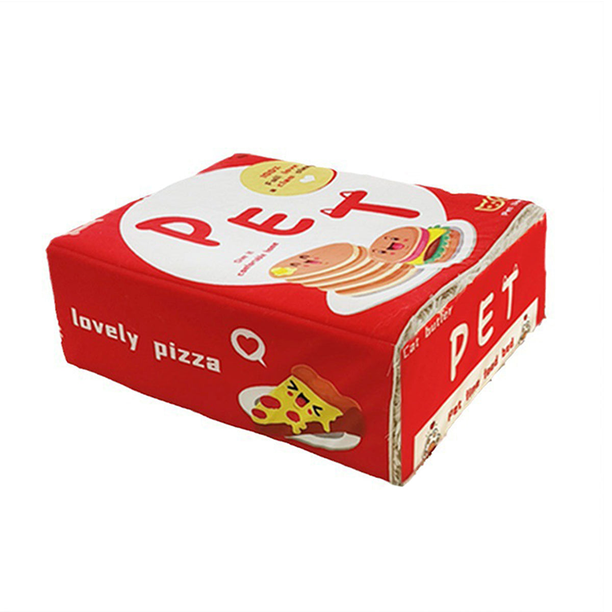 Rectangular Cookie Box Pet Bed for Cats Dogs Cat Bed Kitten Puppy Soft Pet House - Blue M