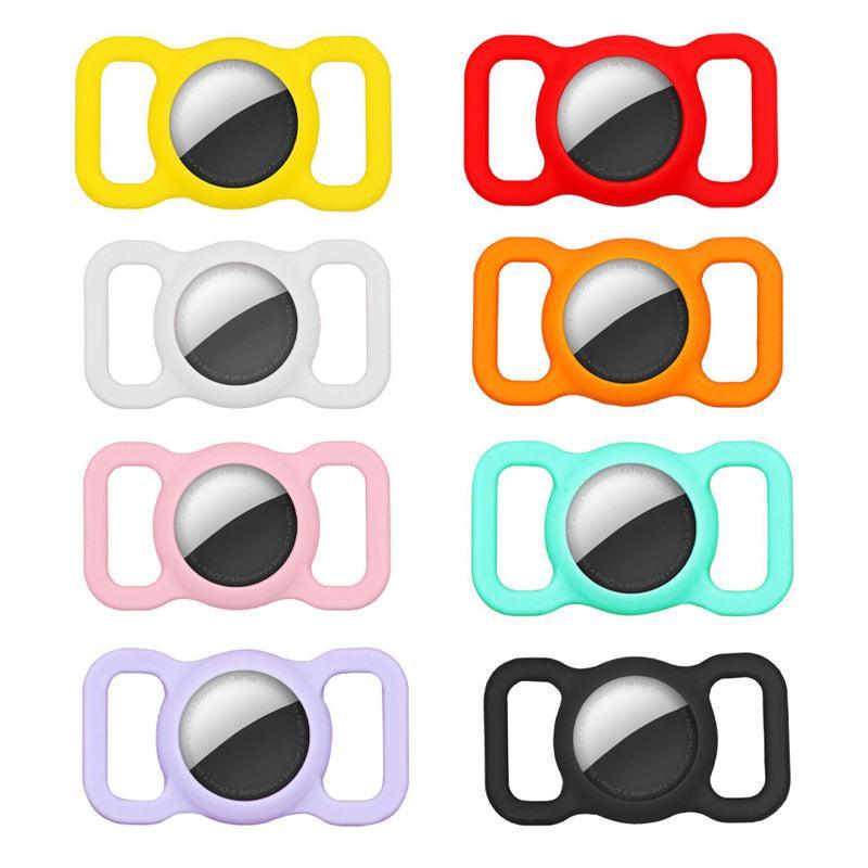 Silicone Collar Attachment Case Compatible with Tracking Device for Pets - Yellow