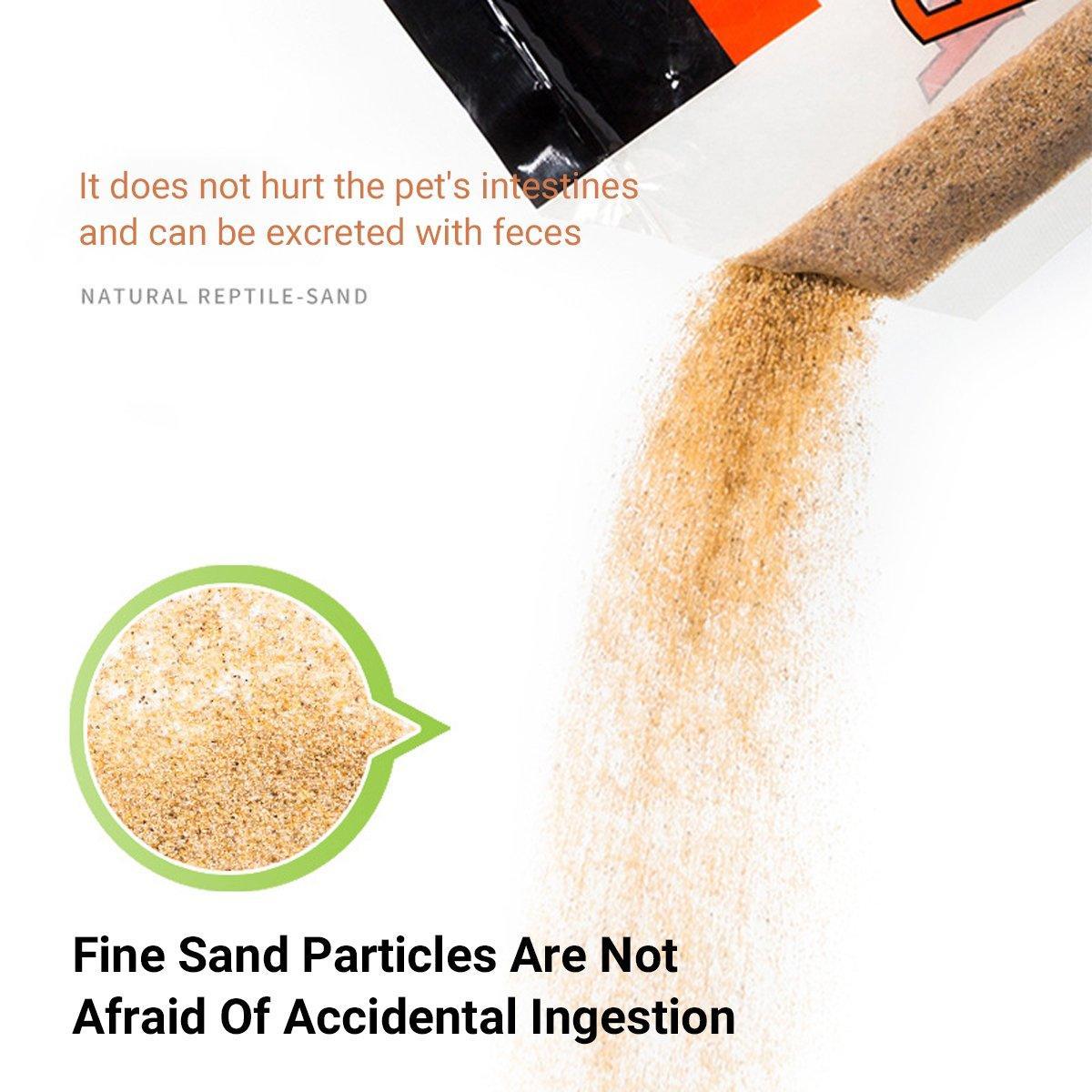 Reptile Sand Climbing Mat Pet Feeding Box Terrarium Landscaping Accessories - Yellow