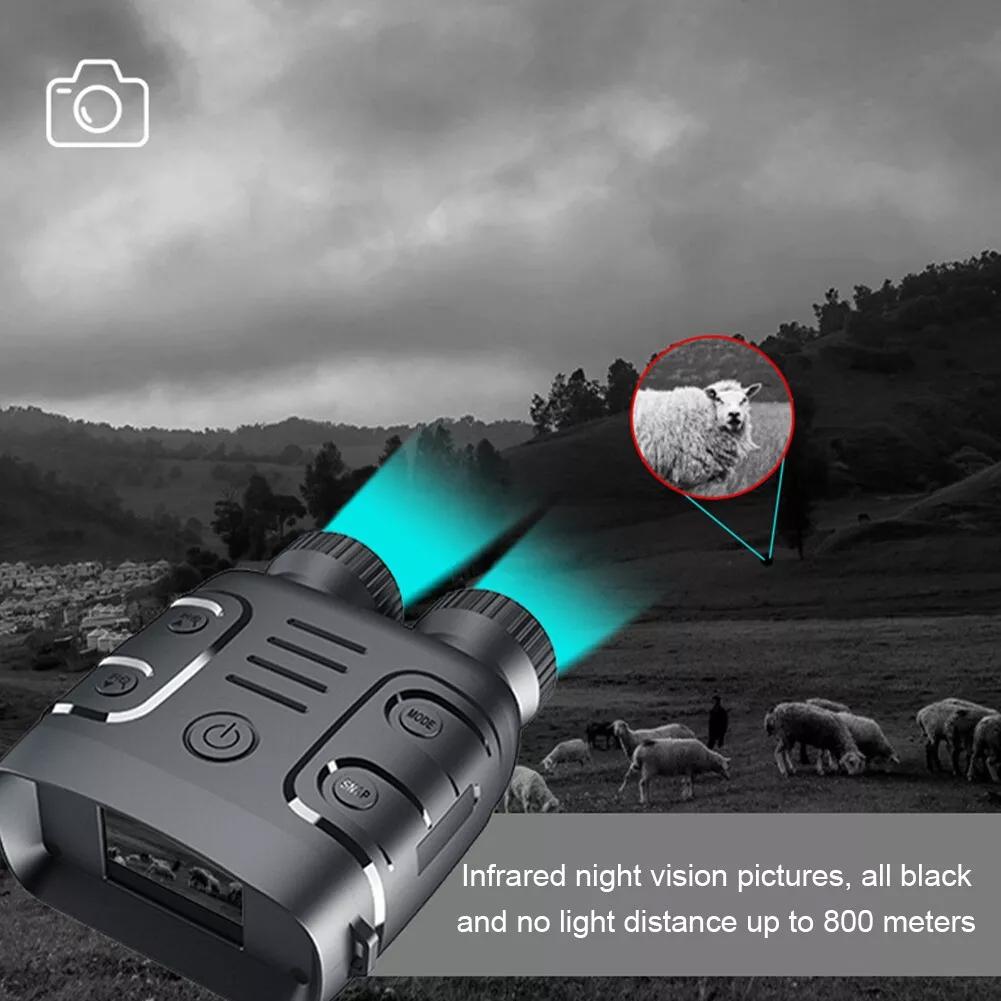 1080p Hd Binocular with Infrared Night Vision 2.4 Screen 5x Zoom