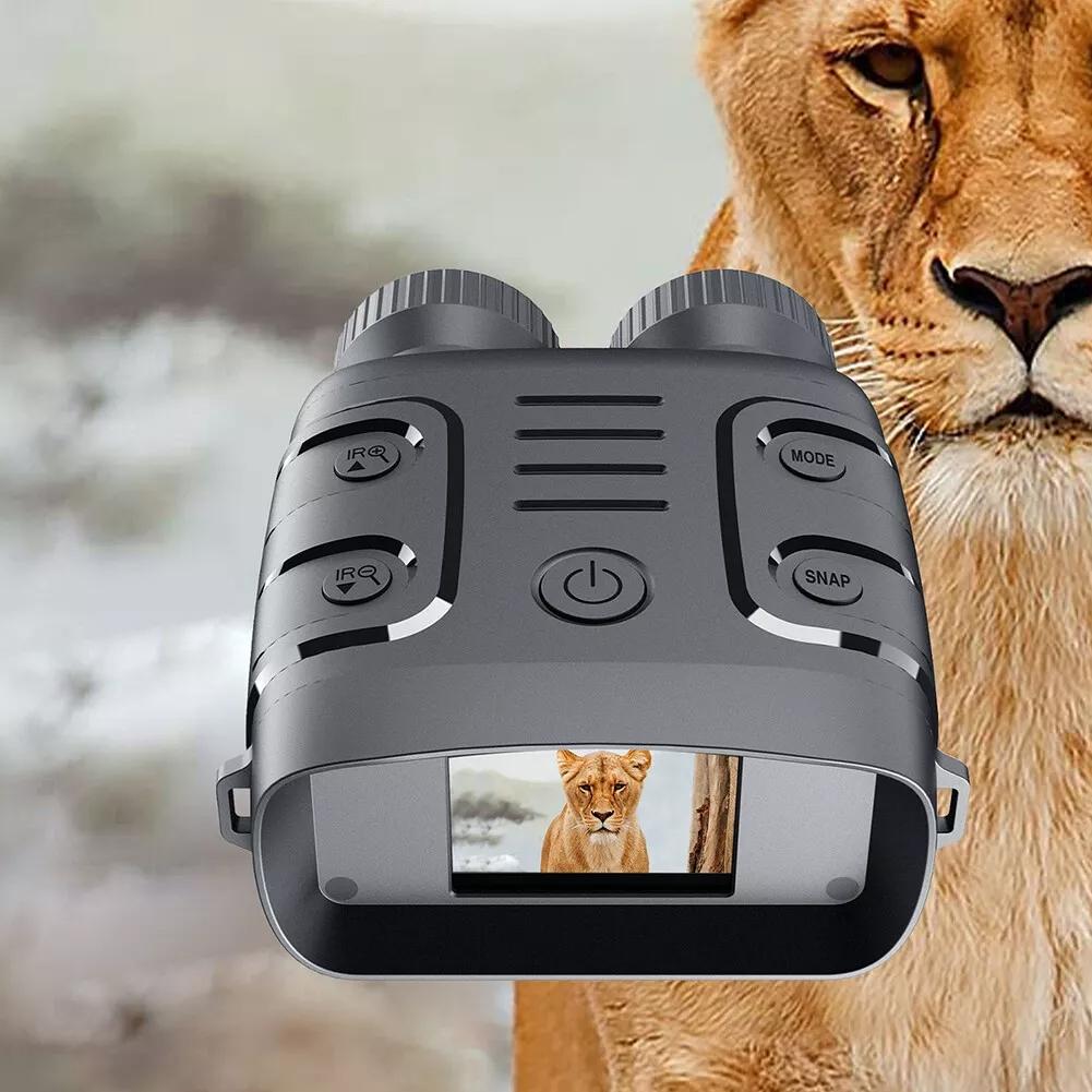 1080p Hd Binocular with Infrared Night Vision 2.4 Screen 5x Zoom