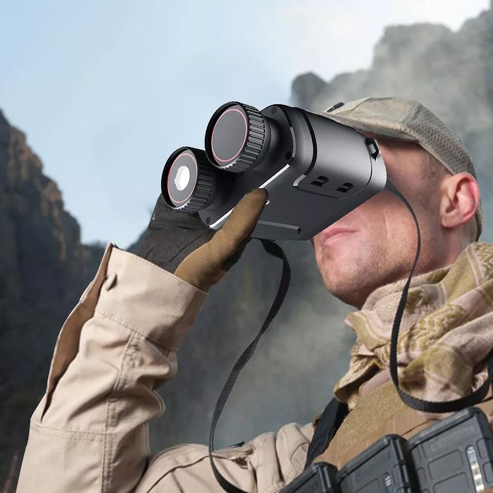 1080p Hd Binocular with Infrared Night Vision 2.4 Screen 5x Zoom