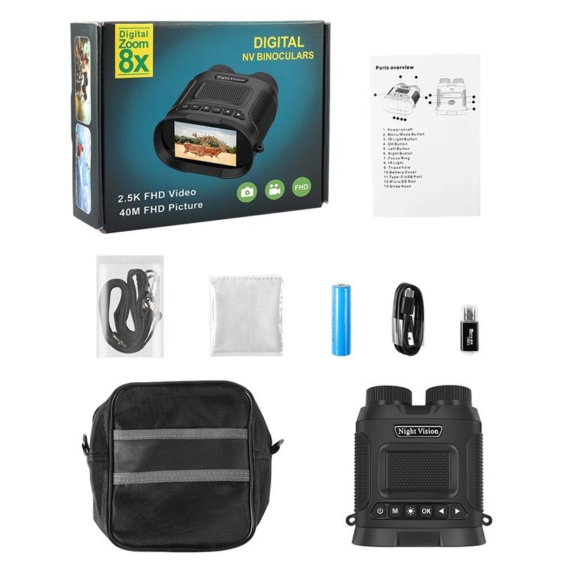 3 Digital Night Vision Binoculars with 3 Ips Screen - Green