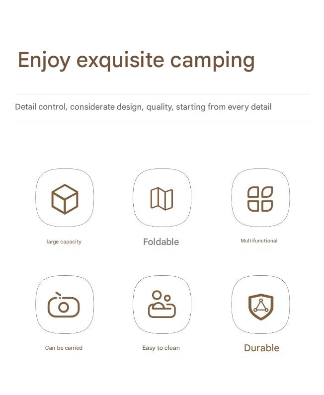 Foldable Picnic Basket with Tray - 16.5L Capacity, White Green, Perfect for Camping and Outdoor Gatherings