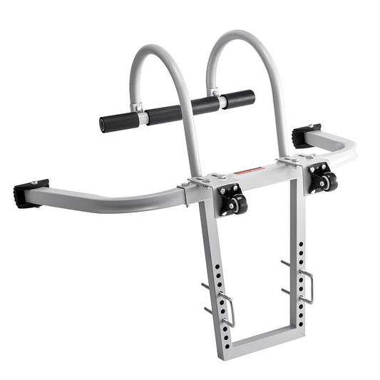 VEVOR Ladder Stabilizer, 2 in 1 Extension Wall Ladder Standoff Hook, Roof Ridge Ladder Accessories Both Horizontally and Vertically, Heavy-duty Steel Rubber Grip T-Bar, Quick Access to Steep Roofs